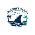 Gillikin’s Island Shark Fin Sticker — Tropical Kiss-Cut Decal